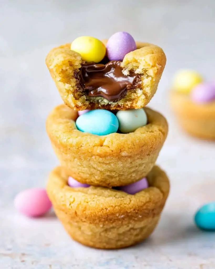 Easter Egg Chocolate Chip Cookie Cups Recipe