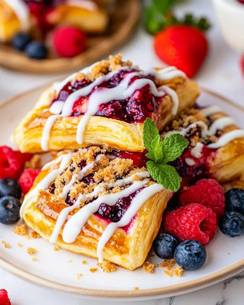 Easy Berry Danish with Cream Cheese Recipe