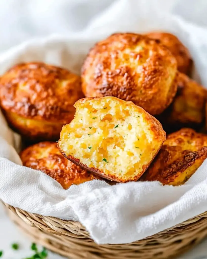 Easy Garlic Cheddar Cheese Muffins Recipe