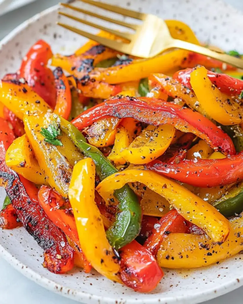 Easy Oven Roasted Bell Peppers Recipe