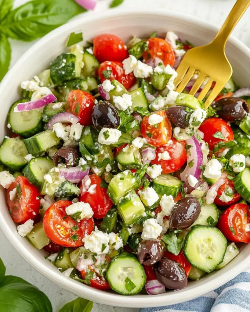 Mediterranean Cucumber Salad Recipe