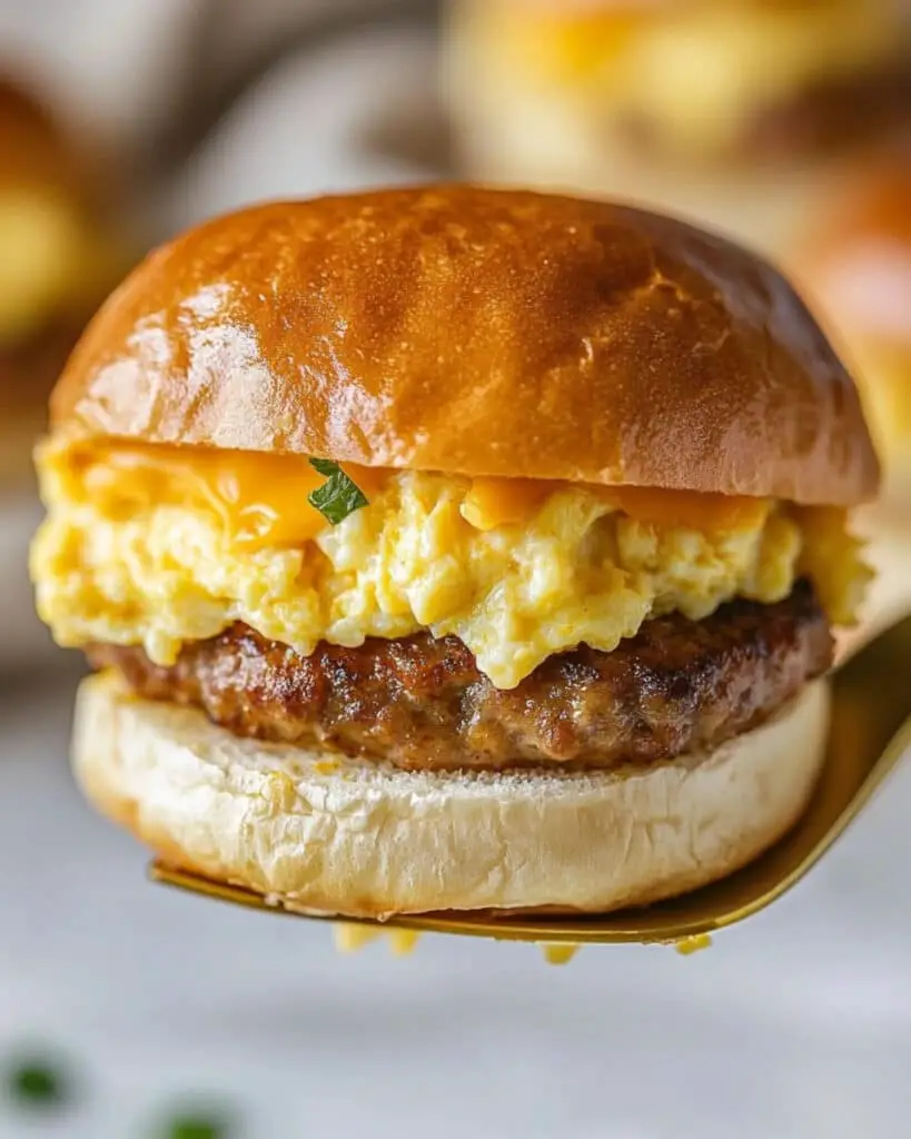 Sausage, Egg and Cheese Breakfast Sliders Recipe
