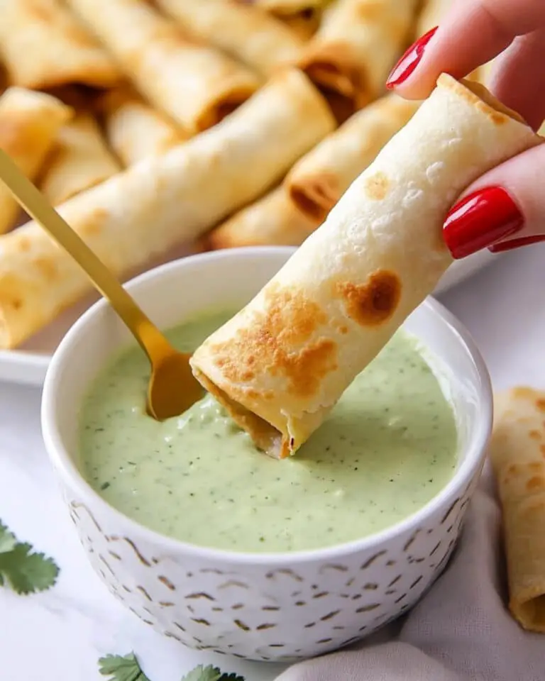 Baked Creamy Chicken Taquitos Recipe