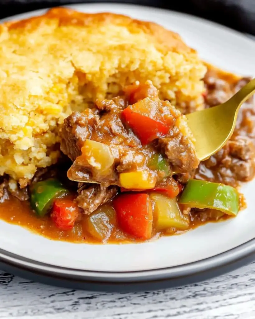 Cheddar Bay Philly Cheese Steak Cobbler Recipe