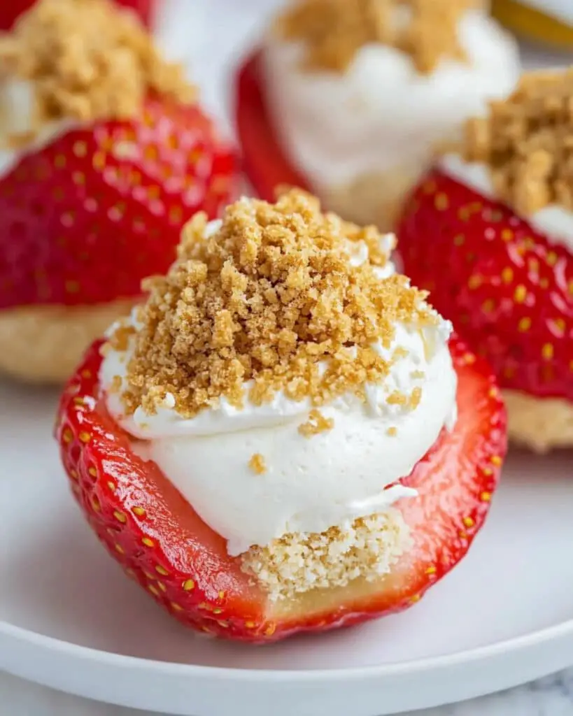 Cheesecake Stuffed Strawberries Recipe