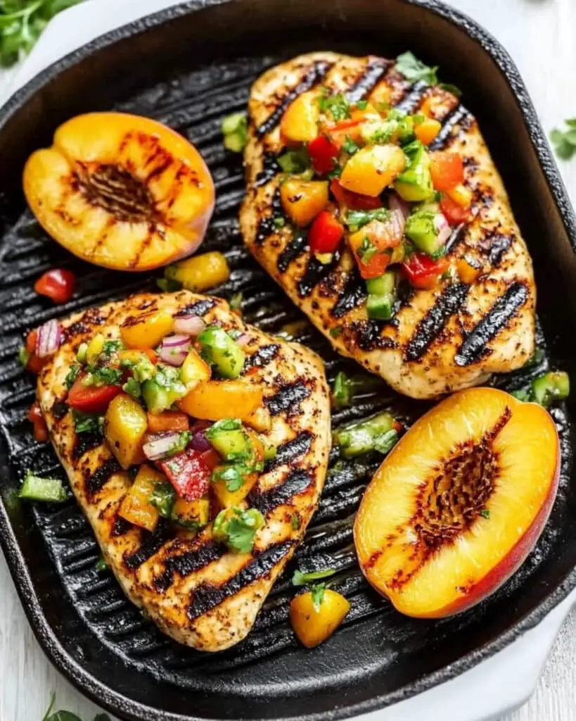 Chipotle-Peach Glazed Grilled Chicken Breast Recipe