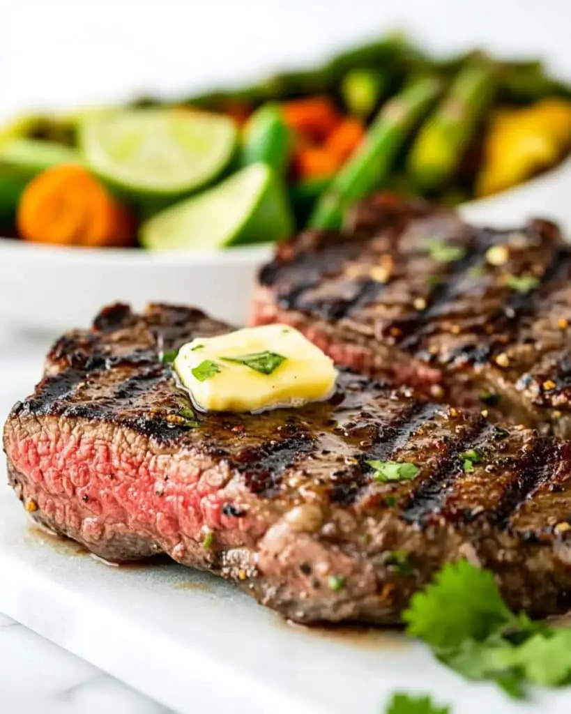 Cilantro Lime Grilled Ribeye Steaks Recipe
