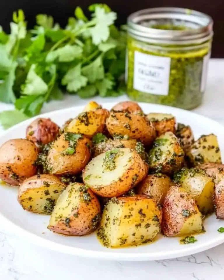 Easy Roasted Parmesan Pesto Potatoes Recipe