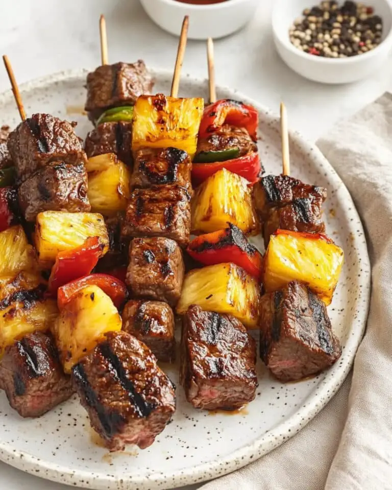 Hawaiian Steak Kabobs Recipe
