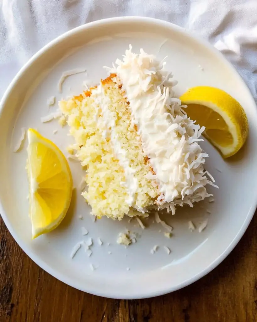 Luscious Lemon Coconut Cake Recipe