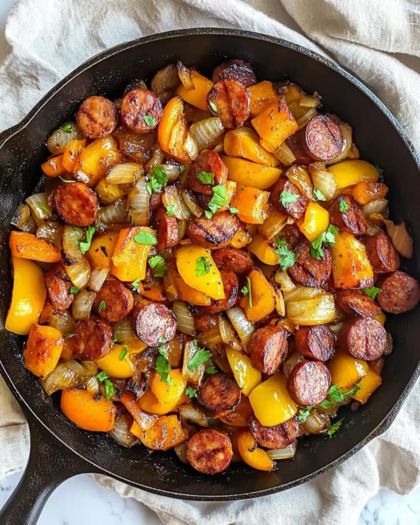 One Pan Kielbasa Hash Recipe