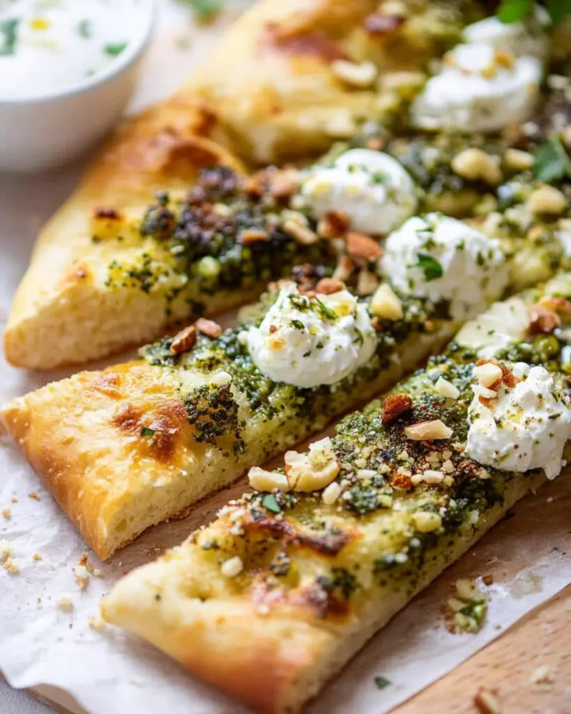 Pistachio Pesto Pizza Recipe