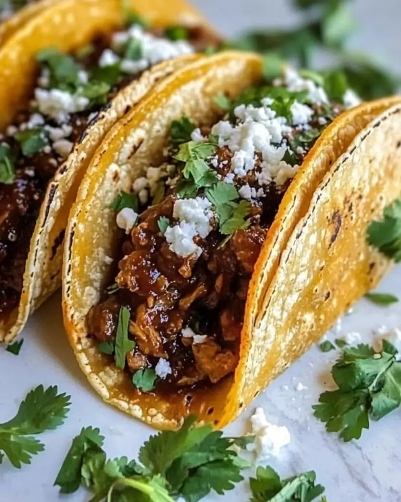 Slow Cooker Chicken Mole Tacos Recipe