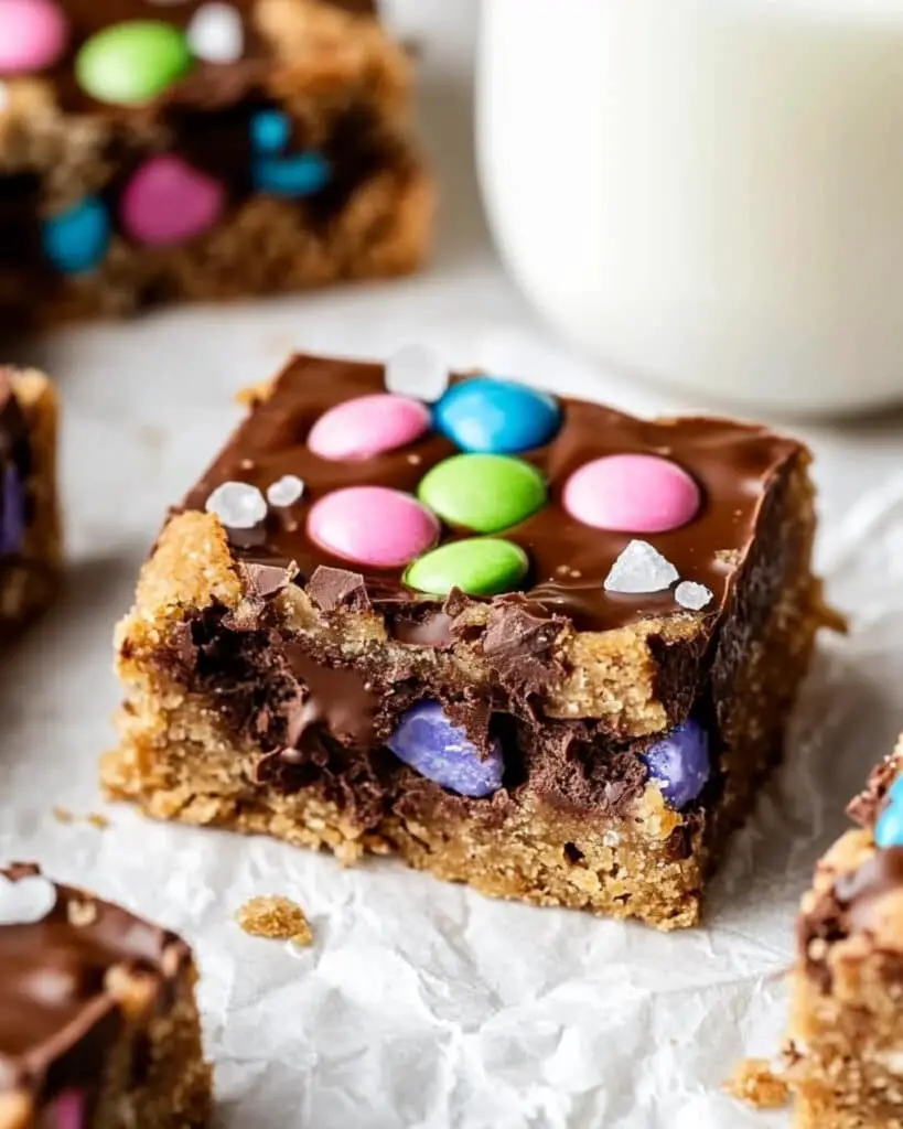 Tahini Monster Cookie Bars Recipe
