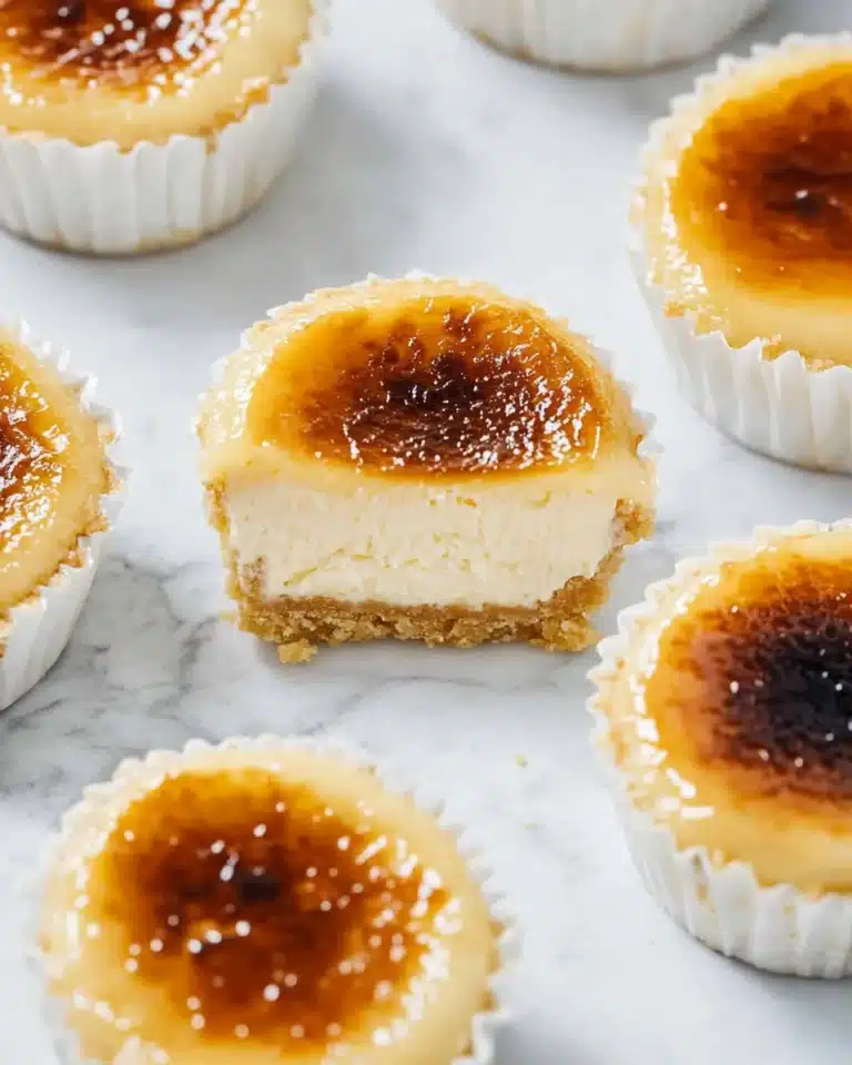 Mini Creme Brûlée Cheesecakes Recipe