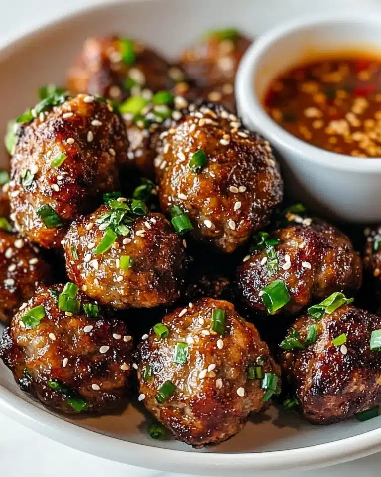 Korean BBQ Meatballs with Spicy Mayo Dip Recipe