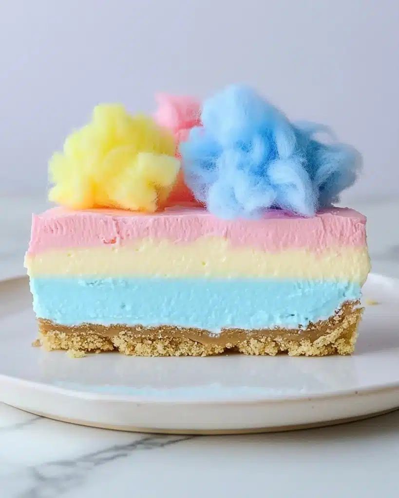 Cotton Candy JELLO Cheesecake Recipe
