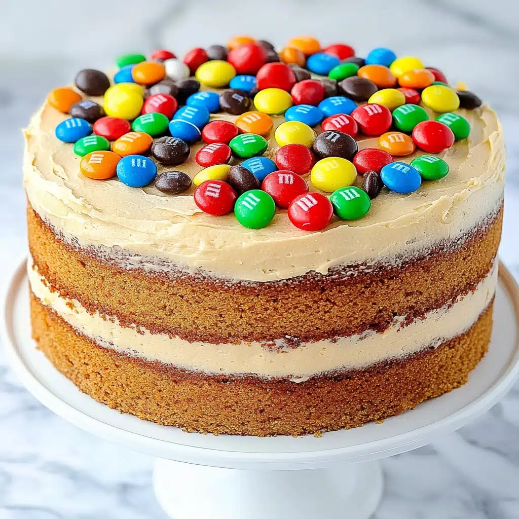 Peanut Butter M&M’S Cake with Creamy Frosting Recipe - Recipe Image