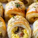 Cheesy Sausage and Egg Breakfast Roll-Ups Recipe
