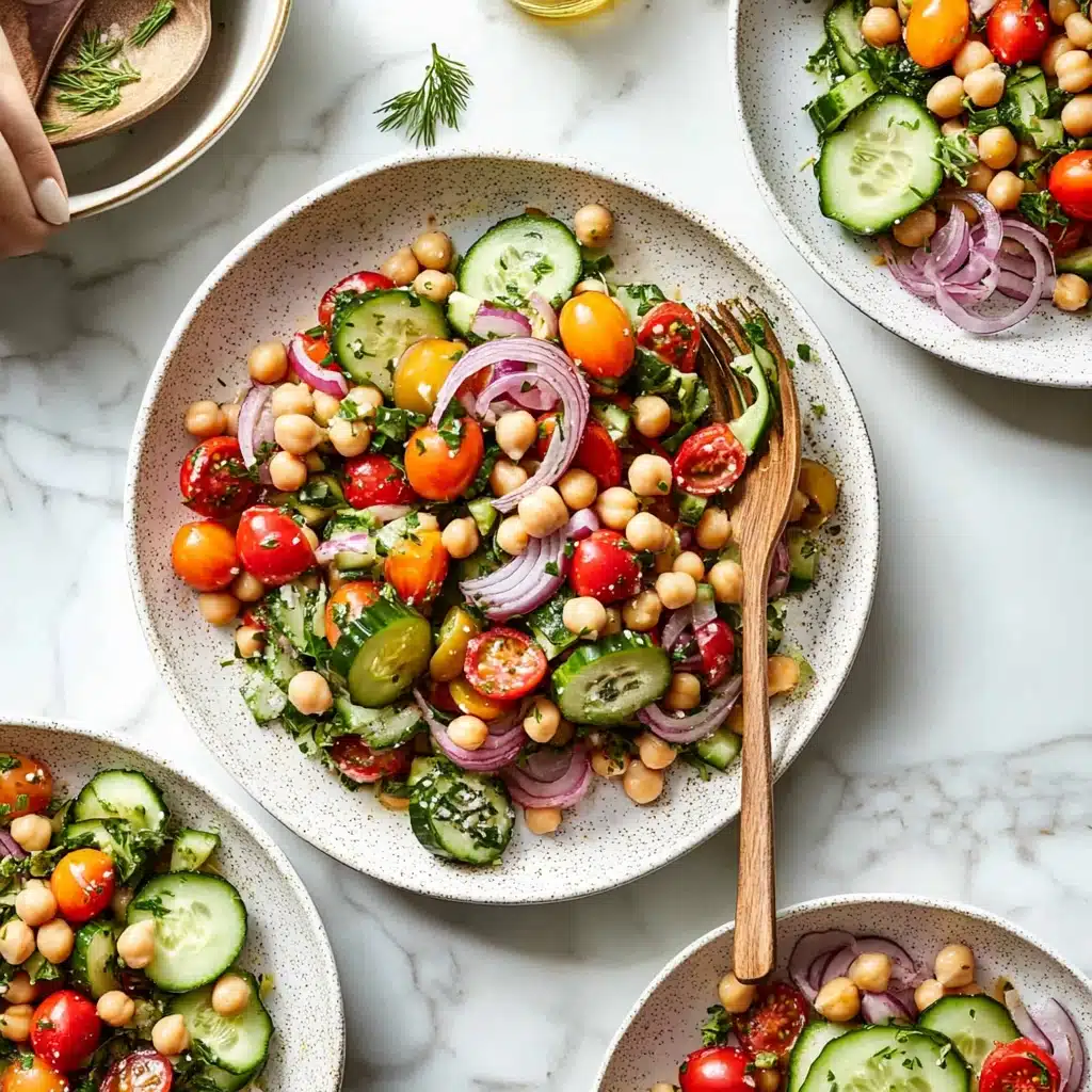 Mediterranean Chickpea Herb Salad Recipe - Recipe Image