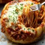 Garlic Bread Spaghetti Bowls Recipe