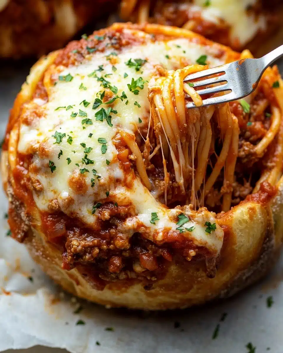 Garlic Bread Spaghetti Bowls Recipe