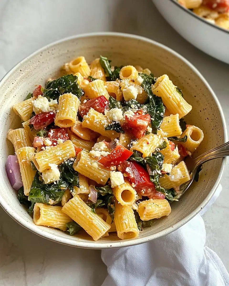 Harissa Baked Feta Pasta Recipe