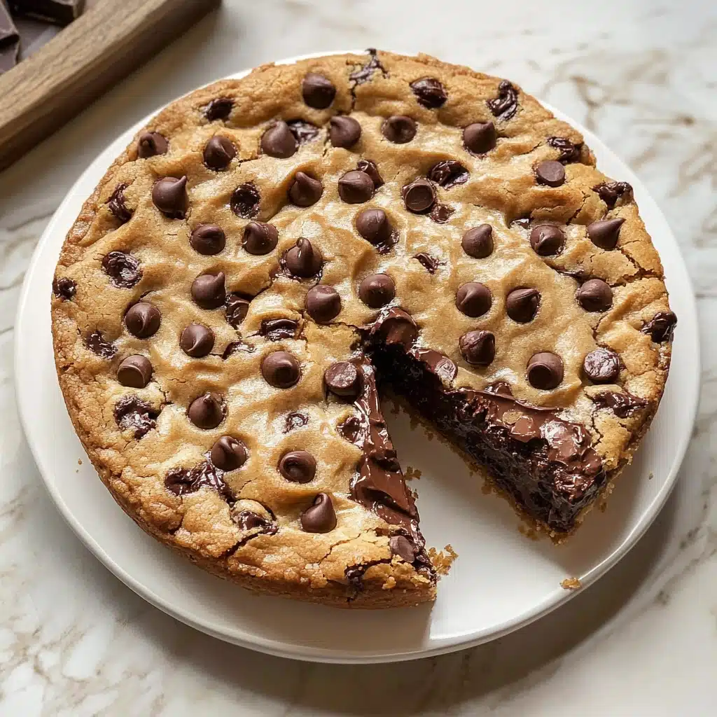 Nutella-Stuffed Chocolate Chip Cookie Pie Recipe - Recipe Image