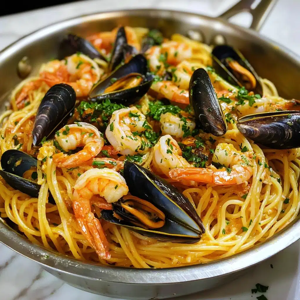Lemony Shrimp and Mussel Pasta Recipe - Recipe Image