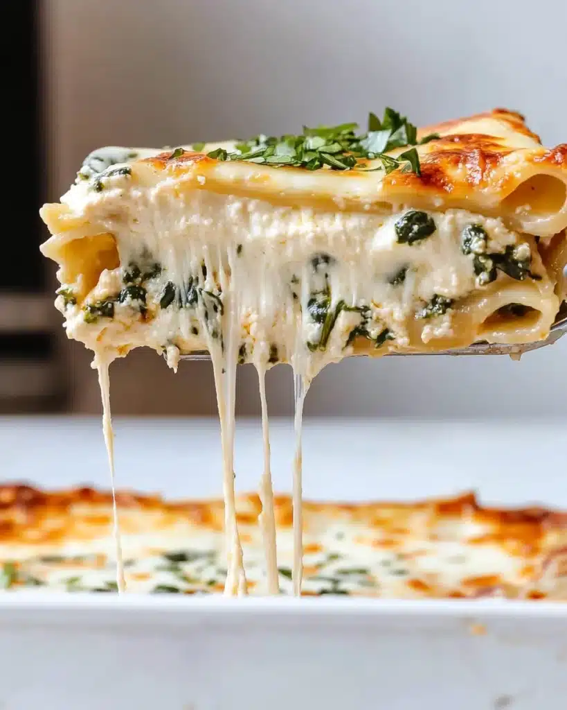 Creamy Spinach Mushroom Lasagna Recipe