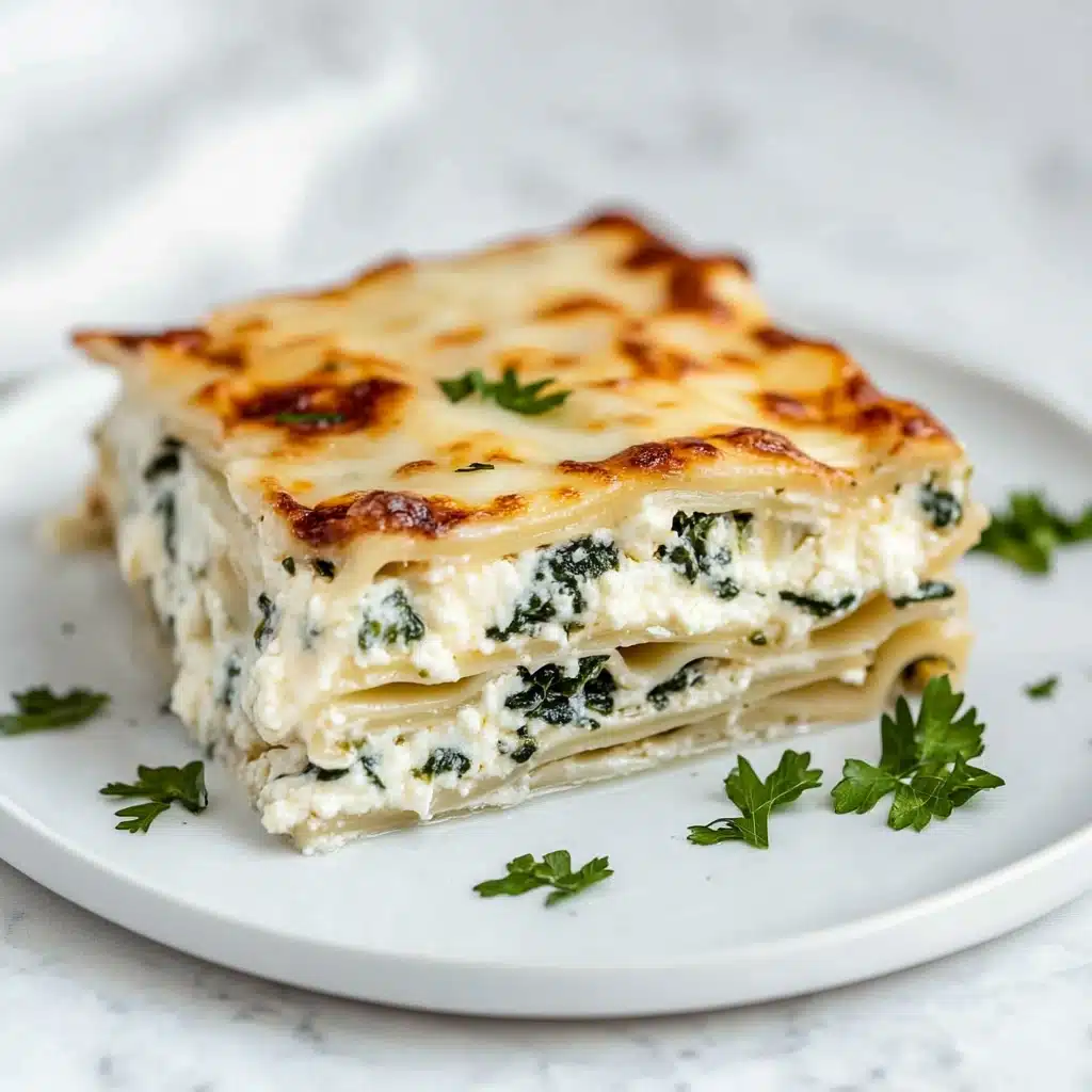 Creamy Spinach Mushroom Lasagna Recipe - Recipe Image