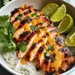 Sweet Chili Chicken Bowl with Coconut Lime Drizzle Recipe