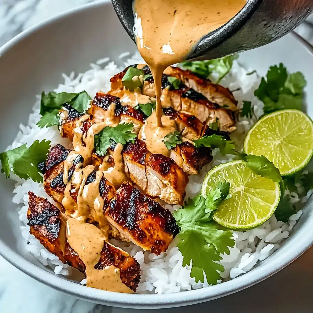 Sweet Chili Chicken Bowl with Coconut Lime Drizzle Recipe - Recipe Image