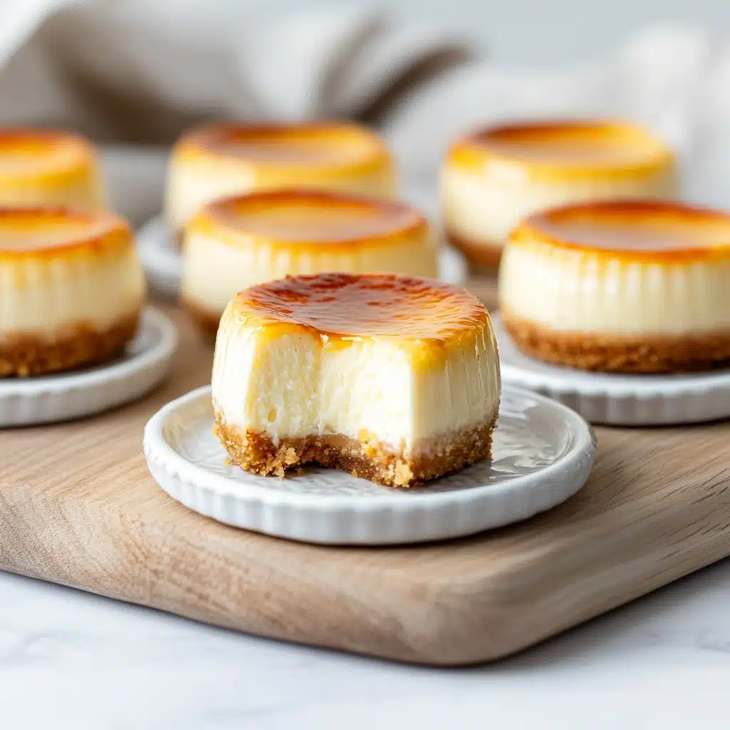 Mini Creme Brûlée Cheesecakes Recipe - Recipe Image