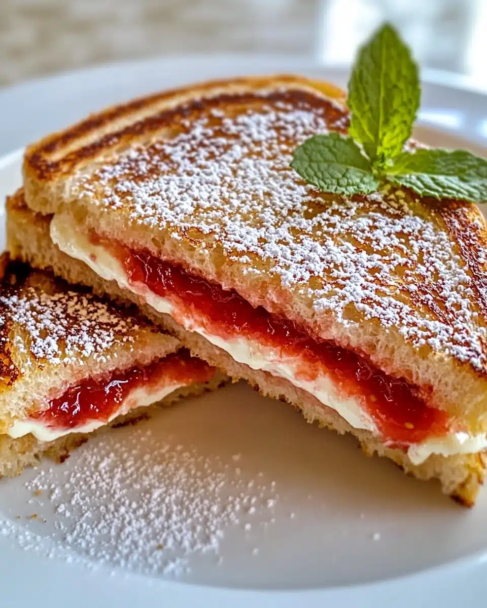 Strawberry Cheesecake French Toast Sandwiches Recipe
