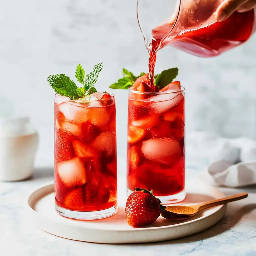 Southern Strawberry Sweet Tea Delight Recipe - Recipe Image