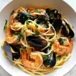 Lemony Shrimp and Mussel Pasta Recipe