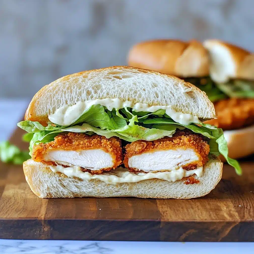 Crispy Chicken Caesar Baguette Recipe - Recipe Image