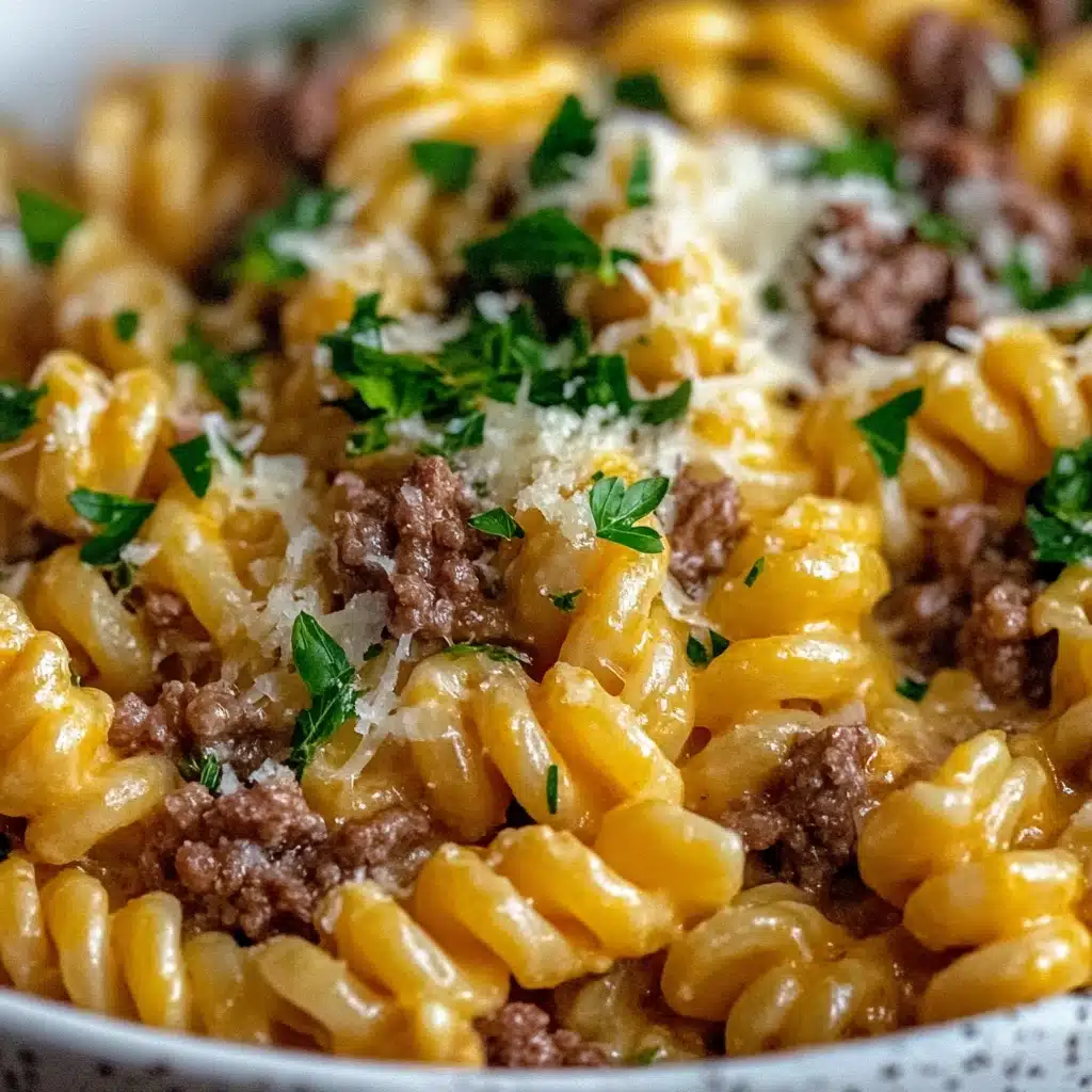Creamy Cheddar Ranch Beef Pasta Recipe - Recipe Image