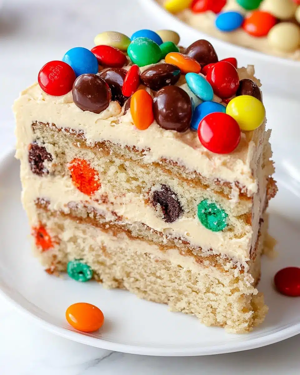 Peanut Butter M&M’S Cake with Creamy Frosting Recipe