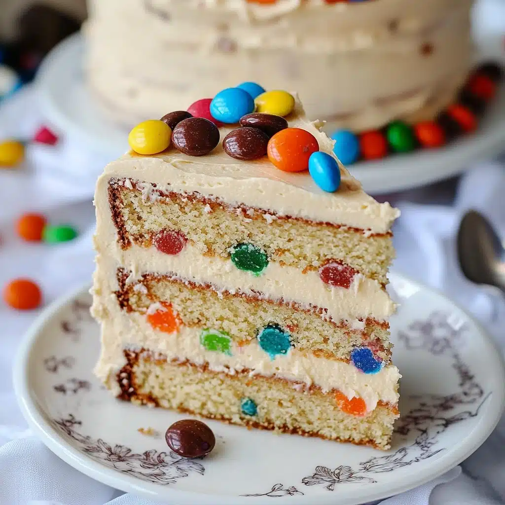 Peanut Butter M&M’S Cake with Creamy Frosting Recipe - Recipe Image