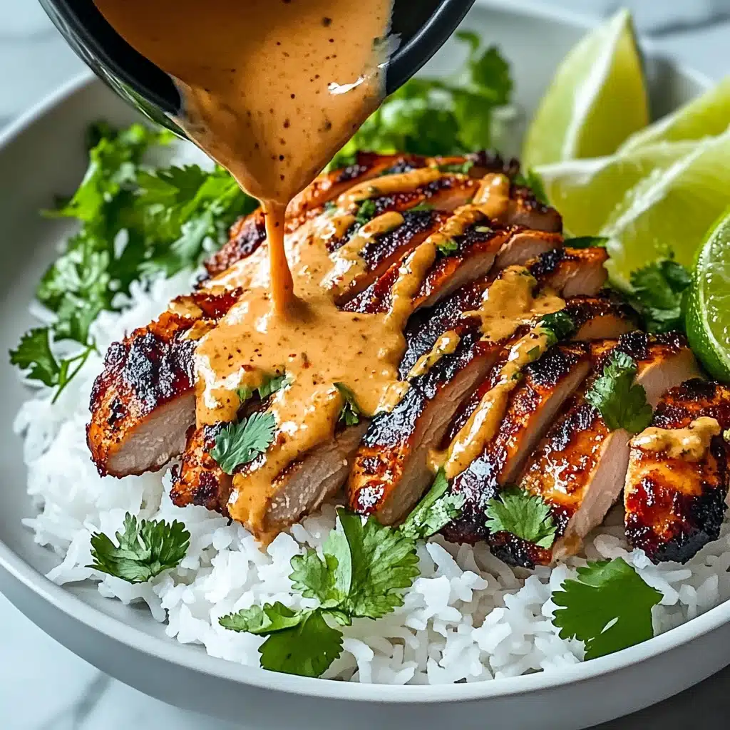 Sweet Chili Chicken Bowl with Coconut Lime Drizzle Recipe - Recipe Image