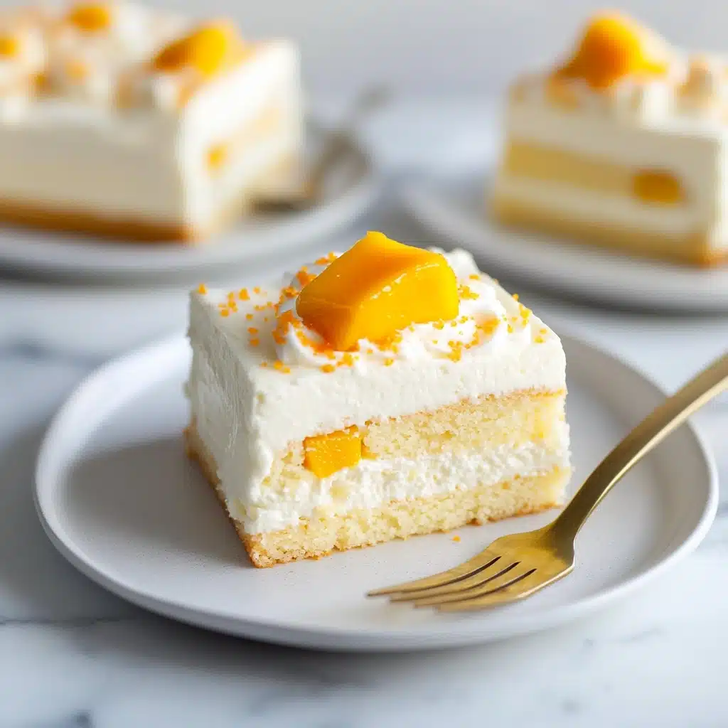Mango Lassi Tres Leches Cake Recipe - Recipe Image