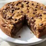 Nutella-Stuffed Chocolate Chip Cookie Pie Recipe