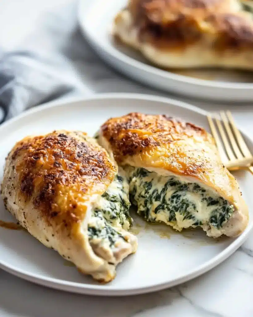 Creamy Spinach Stuffed Chicken Recipe