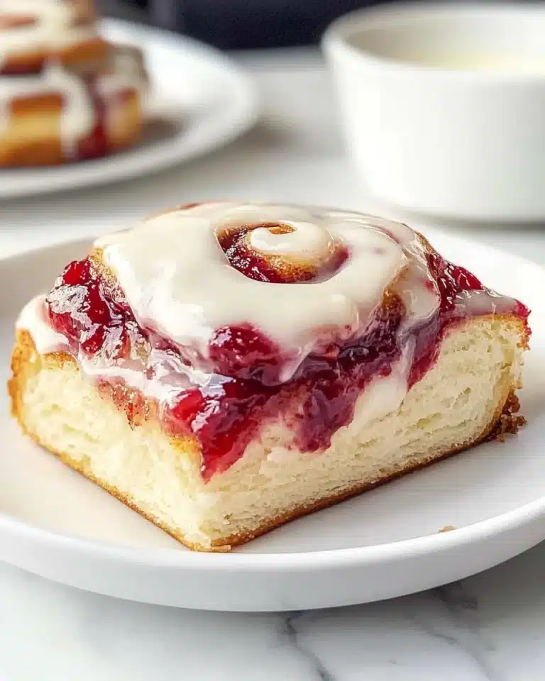 Strawberry Cheesecake Cinnamon Rolls Recipe
