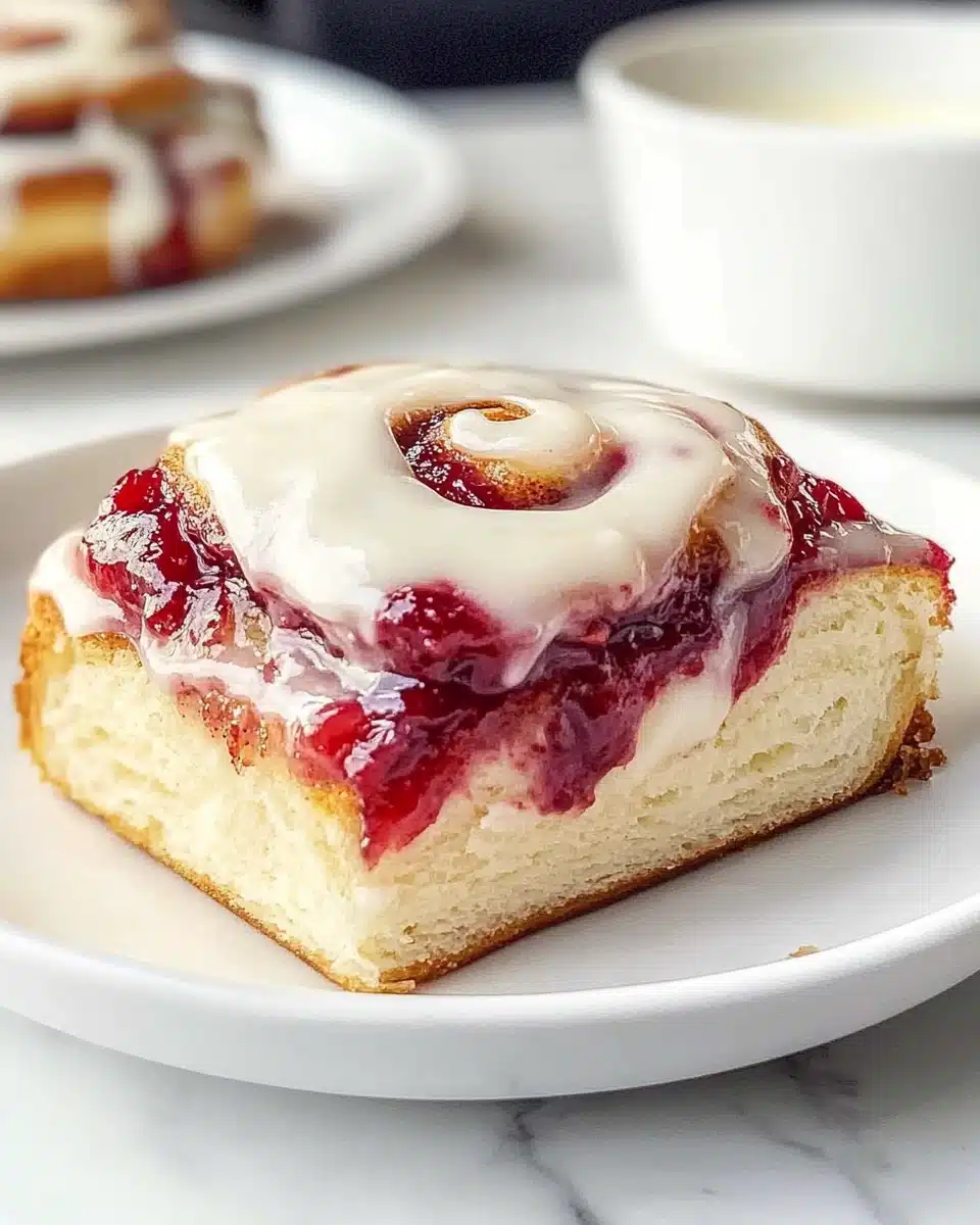 Strawberry Cheesecake Cinnamon Rolls Recipe