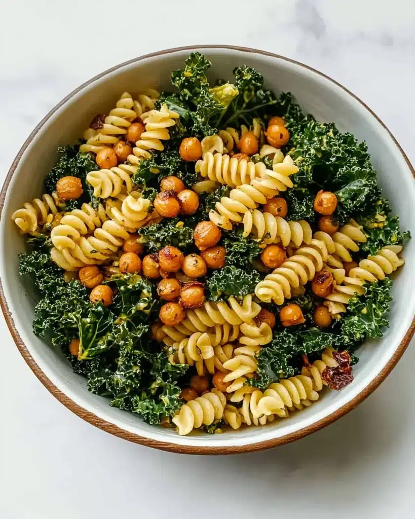 Smoked Chickpea Caesar Pasta Salad Recipe