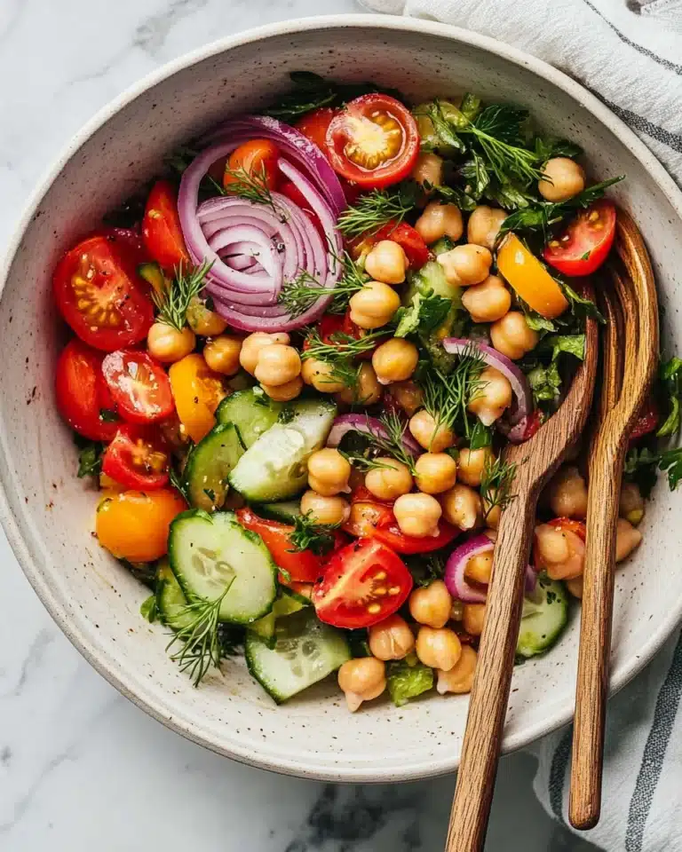 Mediterranean Chickpea Herb Salad Recipe