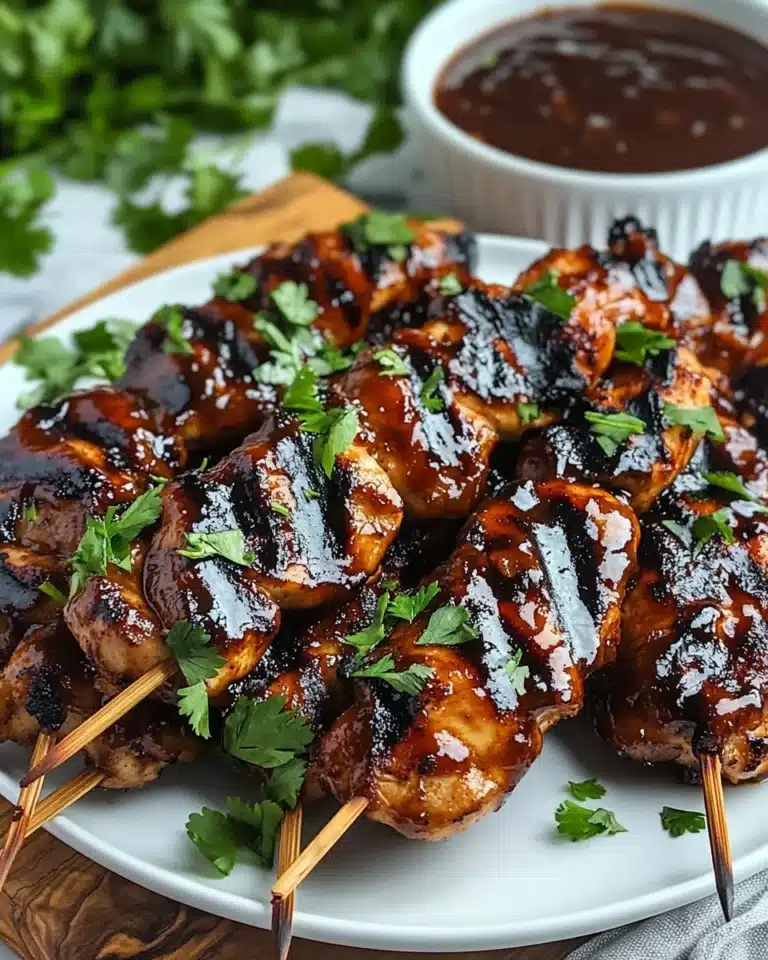 Honey Chipotle Grilled Chicken Skewers Recipe